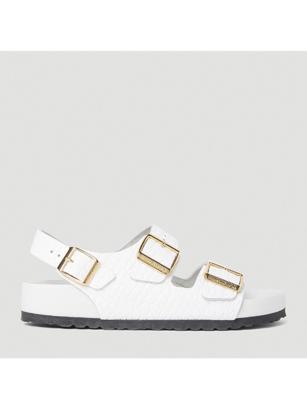 Birkenstock Milano Crocodile Effect EUC Size 38